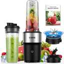 GDOR Blender for Smoothies, 25,000 RPM Personal Blender for Shakes and Smoothies with 2 * 24oz No-BPA To-Go Cups,Detachable 6-leaf Blade,Healthy Recipe,Black