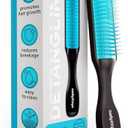 Aséptiqo Brush - Premium Detangling Hair Brush, Compact & Easy to Clean Multi Purpose HairBrush for Women, Men, Kids - Ideal for Straight to Wavy Hair, Wet or Dry, Heat Resistant Hair Brush