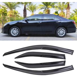 Window Visor Tape-on Side Compatible with 2012-2017 Toyota Camry Window Visor Deflector Rain Guard Window Visors for Cars, Vent Deflector 4 pcs 94822