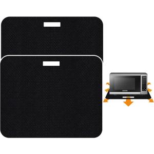 Heat Resistant Mat for Air Fryer with Sliding Function, 2 Pcs 15 * 18 in Heat Resistant Pad Caddy Countertop Protector Mat Compatible with Most XL Air Fryer Ninja Air Fryer Micro Wave Oven