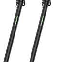 Set of 2 Speaker Poles for Subwoofer 34"-52" Height Adjustable Fits M20 Threaded Mount and 35mm Mount, Speaker Extender with M20 to 35mm Adapter