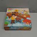 JAUNTY Montessori Wooden Busy Board for Toddlers 3 4 5 Years Old, Wooden Sensory Toddler Toys with LED Light Switches, TV Radio Telegram and Car Driving, Travel Toys Birthday for Boys Girls