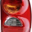 Tail Lights Compatible with 2002-2004 Jeep Liberty Limited Sport Renegade Halogen Type Brake Rear Lamp Taillights Replacement for 55155828AH CH2801149