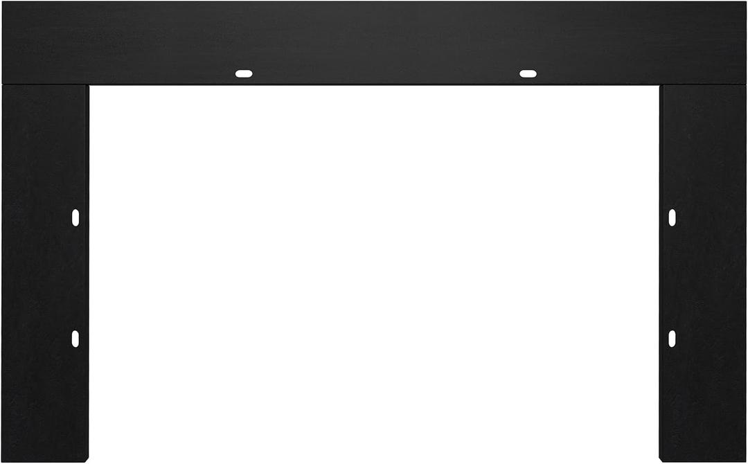 Electric Fireplace Insert Trim Kit for 43 inch Fireplace Electric Inserts, Metal Construction Plates, Black-B09R1X7MZR