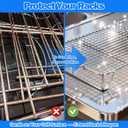 4 x Palksky Oven Rack Cleaning Bags, Heavy Duty No Scrub Oven Rack Cleaning Bags, Reusable Leak-Resistant PE Bags for Deep Soaking Grill Grates, BBQ Racks, No Cleaner Included, 3 Pack(15.7''*23.7'')