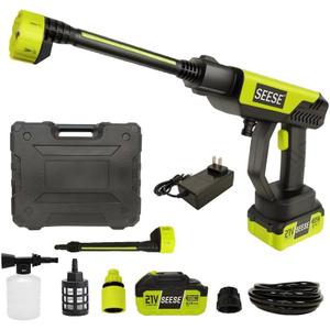 Cordless Pressure Washer & Single Port Charger Base, Portable Car Bottle, Home Cleaning & Garden Watering