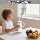 WUQID Higher Silicone Boot Compatible with Stanley Quencher H2.0 & IceFlow Flip & ProTour 40oz 30oz 20oz 14oz, Fit Same Diameter 14oz 20oz 30oz 40oz Tumbler Cups Anti-Slip Bottle Bottom Sleeve Cover (Frost)