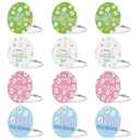 Roowest 12 Pcs Mahjong Themed Compact Mirror Bulk for Purse Folding Mini Pocket Double Sided Mirror for Women Mahjong Party Favors Trave Gift