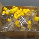 Didaey 48 Pcs 16 oz Honey Jar with Lids Squeeze Honey Bottles Bulk Clear Plastic Honey Container Honey Dispenser Empty with Flip Lid