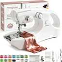 Portable Cordless Handheld Sewing Machine, 2 Modes for Two-Thread Stitching. Ideal Sewing Machine for Beginners. Mini for Home, Travel, DIY, Mending (Bright White)