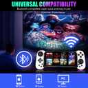 Coolaado Bluetooth Mobile Game Controller for iOS & Android, Wireless Retractable Gaming Gamepad Handheld Joystick - Turn Your Phone into a Gaming Console! Support Xbox/PS/Switch/PC/Steam (White)