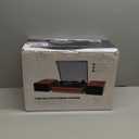 Vinyl Record Player with Speakers Vintage Turntable for Vinyls Records External Speakers Belt-Driven Turn Table Support 3-Speed Wireless Playback Headphone AUX-in LP Phonograph Audio Sound Wood Red