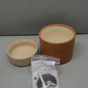 Self Watering Plant Pot: 6 Inch Ceramic Planter with Drainage Hole & Water Storage Plus - Flower Pot for Indoor & Outdoor Plants (Terracotta, Small)