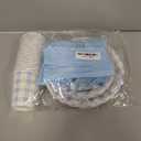 175 PCS Blue Gingham Party Supplies Includes Light Blue Gingham Paper Plates, Cups, Napkins, Cutlery for Wedding Bridal Shower Birthday Baby Shower Party Decorations, Serves 25