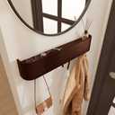OLEEK Wall Coat Rack - Wall Shelf with Hooks - entryway Hooks - entryway Shelf - Modern Coat Rack - Wooden Coat Rack Wall Mount for Home Decor - Wooden Mount for Home Decor - Jacket Hanger