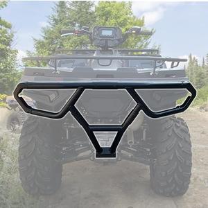 CPOWACE ATV Rear Bumper for Sportsman 500, Steel Rear Profile Brush Guard Sturdy Steel Tube Compatible with Polaris Sportsman HO/ 500 Trail 2021-2025 Accessories, Replace 2884847(Black)