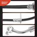 A-Premium Rear Driver Brake Hydraulic Hose Compatible with Select Honda Models - Accord 2018 2019 2020 - Replace# 01468TVAA00