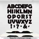 150 PCS Large 6" Bulletin Board Letters Set, Black Classroom Alphabet Cutout Letter for Bulletin Board Display Home School, A Great Helper to Inspire Students' Learning Interest