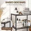 3-Tier Storage Shelves with Plastic Connectors – Metal Shelf Organizer for Pantry, Closet & Bathroom, Space-Saving Sturdy Shelving Unit Rack, Black, 17.3" x 12.8" x 28.9"