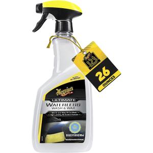 Meguiar's Ultimate Waterless Wash & Wax, Scratch-Free Waterless Car Cleaning Spray That Makes Detailing Quick and Easy, 2-in-1 Cleaner and Protection to Help Your Ride Shine, 26 Oz