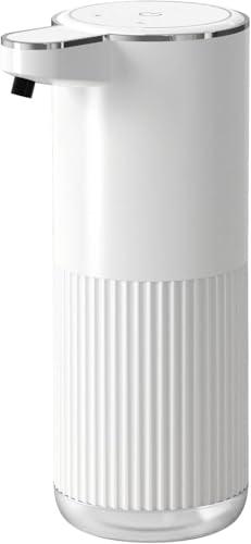 Automatic Soap Dispenser, Touchless Foaming Soap Dispenser Bathroom,Upgrade Hand & Dish Electric Dispenser 4-Level Adjustable Waterproof Wall Mount Kitchen Auto Soap Pump for Thin & Thick Liquid