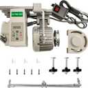 Sewing Machine Motor AC110V Industrial Brushless Servo Motor with Controller and Foot Switch Reversible (750W)