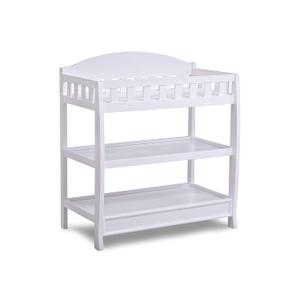 Delta Children Infant Changing Table with Pad, White, 33.25 x 19.75 x 39.25 inches