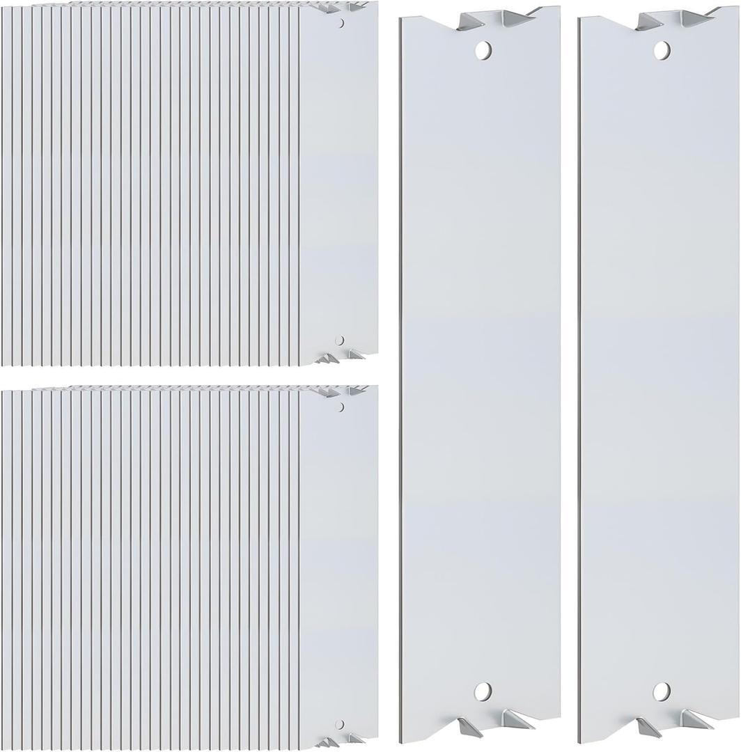 70 Pack Nail Plate for Wood Studs 6 x 1.5 Inch Cable Protector Plate Safety Metal Furniture Hardware with Pointed Prongs for Plumbing & Wiring Protection