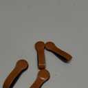 4 PCS Genuine Leather Towel Clips for Kitchen, Magnetic Hand Clips, Towel Holder with Magnet for Rods and Racks, Bathroom Accessory (Light Brown)