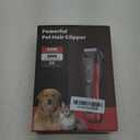 Horse Clippers,Quiet 2-Speed Horse Grooming Clippers,Rechargeable Pet Shaver with Scissors for Matted Long Hair,Cordless Wide-Blade Powerful Horse Trimmer Kit for Thick Coat #066 Red