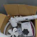 Amazon Basics 16" DC Motor Standing Floor Fan, 12 Speed with Remote, 3 Breeze Modes, Dual-Layered Blades (10 Blades), Timer, Energy Efficiency and Quiet DC Motor (28W), White