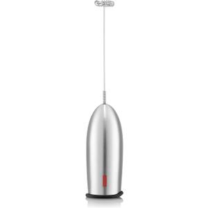 Bodum Schiuma Battery Operated Milk Frother for Coffee, Lattes, Hot Chocolate, Mocha, Cappuccino, Polished Stainless Steel