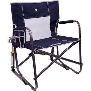 GCI Outdoor Freestyle Rocker XL Portable Folding Rocking Chair and Outdoor Camping Chair (Indigo Blue)