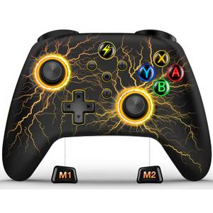 Wireless Switch 2 Pro Controller for Nintendo Switch Controller, Cool LED Wired PC Joysticks-Wireless iOS Gamepad/Android Remote/Programmable Nintendo Switch Accessories Interactive Gaming Figures (Colorful-Light Up) Wireless Switch 2 Pro Controller for Nintendo Switch Controller, Cool LED Wired PC Joysticks-Wireless iOS Gamepad/Android Remote/Programmable Nintendo Switch Accessories Interactive Gaming Figures (Colorful-Light Up)