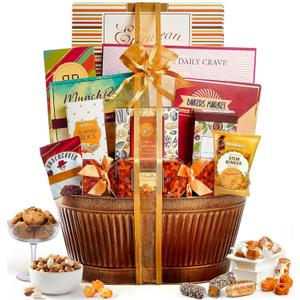Broadway Basketeers Ultimate Gift Basket with Gourmet Foods Snacks & Sweets, No BB Date