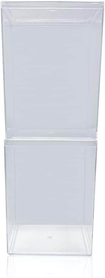 EcoTEK Protectors, 2-Pack Hard Protective Cases Fits 4" Display Figures  Acrylic Scratch-Resistant, Crystal Clear Display Case for Collectibles