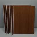 Hteedy 4 Pcs Wire Rack Covers, Removable Foamed PVC Pantry Shelves Covers, 0.2 Inch Thick for Kitchen Bedroom Bathroom Living Room Closets Shelves Shelving (12x16 Inch, Dark Wood Color)