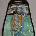 Hawaii Divers Guppy Kids Snorkel Combo - Mask and Snorkel Set Ages 4+, Tempered Glass Kids Swim Mask with J-Bend Snorkel and Quick-Release Buckle Teal/Orange