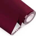 GIRAFVINYL Maroon HTV, Burgundy HTV - 12" x 20ft Maroon Iron on Vinyl for T-Shirts, Fabric Designs