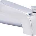 Westbrass Nose Diverter 5-1/2" Tub Spout, Polished Chrome, D311-26