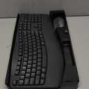 Wireless Keyboard and Mouse Combo,2.4G Full Size Wave Keys Ergonomic Keyboard with Wrist Rest for Natural Typing, 3 DPI Adjustable Ergonomic Silent Mouse for Computer/Laptop/Windows/Mac (Gray)