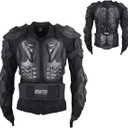 Motorcycle Protective Jacket Full Body Armor, Chest Spine Protection Dirt Bike Gear for Men Motocross MTB Racing (Small, Black)