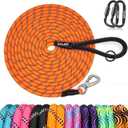 ZALER Long Dog Leash, 50 feet 30ft 20ft 15ft 10ft Dog Training Lead, Heavy Duty Reflective Check Cord Recall Leash for Dogs Training, Playing, Camping, or Backyard (10FT, Orange)