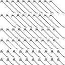 60 Pack Black Pegboard Hooks, 2/4/6 Inch Heavy Duty Peg Board Shelving Hooks Accessories Fit 1/4" PegBoard Peg Board Tool Hangers, Metal Hanging Pegboards for Garage, Craft Organizing, Kitchen Store