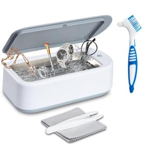 5-in-1 Supersonic Glasses Cleaning Machine,304 Stainless Steel Cleaning Machine for Watch Strap,Ring,Earring, Necklaces,Makeup Brush,Dentures640ML 5-in-1 Supersonic Glasses Cleaning Machine,304 Stainless Steel Cleaning Machine for Watch Strap,Ring,Earring, Necklaces,Makeup Brush,Dentures640ML
