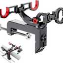 DZrudun Rod Holders for Fishing Boat- Dual Head 360 Adjustable Fishing Rod Holders for Boat- Folding Fishing Gear, Strong and Durable Rod Holder for Boat-Boat Accessories,Enlarge Clamp&Thicken Base