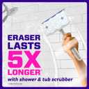 Mr. Clean Magic Eraser Sponge, Bathroom, Shower, Tub Cleaner, Soap Scum Remover, Bathroom Cleaning Supplies, Dawn Cleaning Power with Lavender Scent, Shower & Tub, 8ct