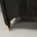 Signature Design by Ashley Valebeck Rustic Farmhouse Chair Side End Table with Cabinet Door, Distressed Black