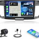 8 Core 6G 128G for Honda Accord 2013 2014 2015 Radio Android 9 Inch Touchscreen Wireless Carplay Android Auto, Driauto Car Stereo for Honda Upgrade Bluetooth DSP GPS Navigation WiFi FM/RDS Backup Cam