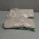 URRU Men’s 2 Piece Linen Outfit Summer Beach Short Sleeve Button Down Shirt and Pants Set, Khaki, Size: L